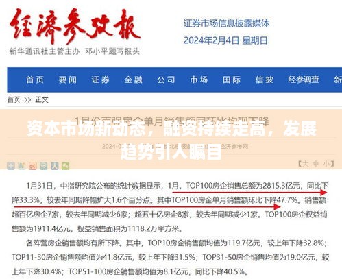 资本市场新动态，融资持续走高，发展趋势引人瞩目
