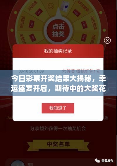 今日彩票开奖结果大揭秘，幸运盛宴开启，期待中的大奖花落谁家？