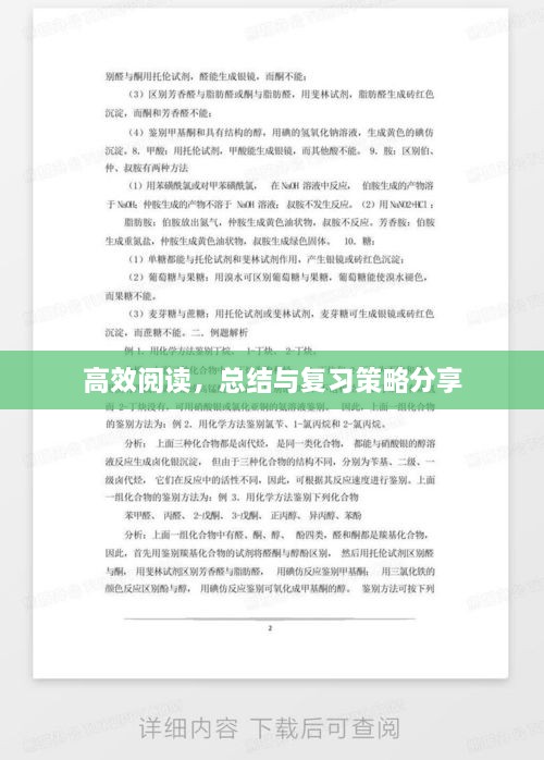 高效阅读，总结与复习策略分享