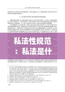私法性规范：私法是什么 