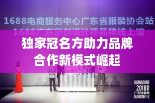 独家冠名方助力品牌合作新模式崛起