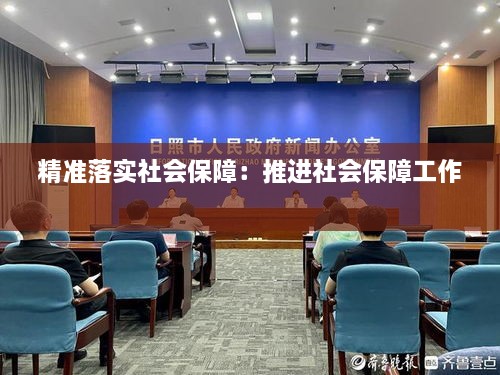 精准落实社会保障：推进社会保障工作 