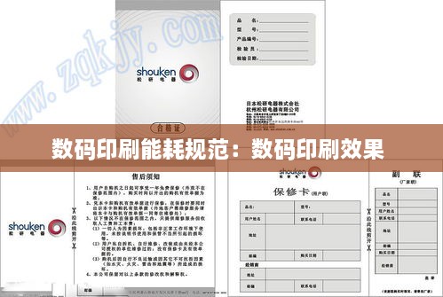 数码印刷能耗规范：数码印刷效果 