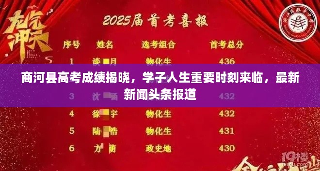 商河县高考成绩揭晓，学子人生重要时刻来临，最新新闻头条报道