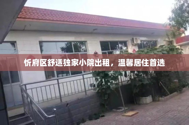 忻府区舒适独家小院出租，温馨居住首选