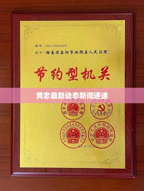 黄忠最新动态新闻速递
