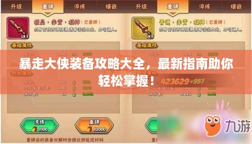 暴走大侠装备攻略大全，最新指南助你轻松掌握！