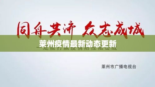 莱州疫情最新动态更新