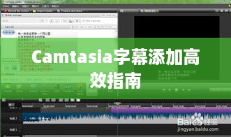 Camtasia字幕添加高效指南