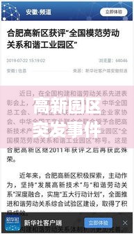 高新园区突发事件，挑战应对与未来展望