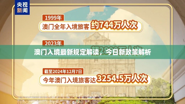 澳门入境最新规定解读，今日新政策解析