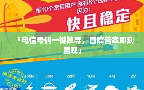 「电信号码一键搜寻，百度答案即刻呈现」