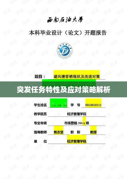 突发任务特性及应对策略解析