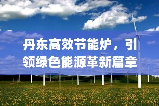 丹东高效节能炉，引领绿色能源革新篇章