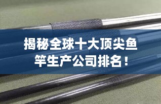 揭秘全球十大顶尖鱼竿生产公司排名！