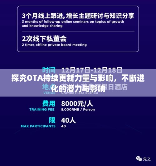 探究OTA持续更新力量与影响，不断进化的潜力与影响