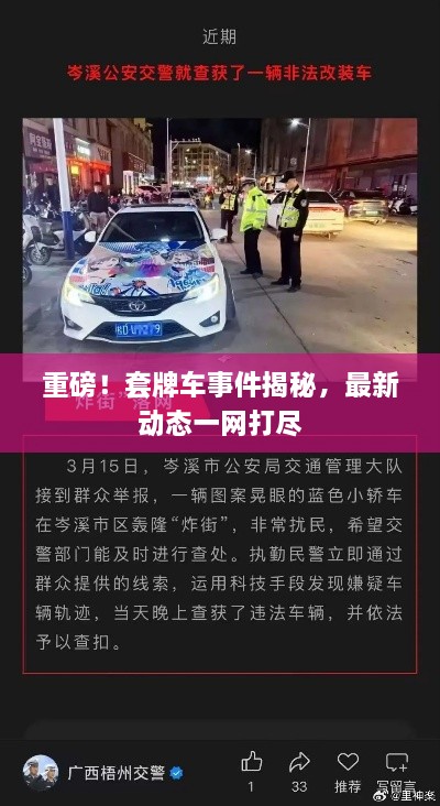 重磅！套牌车事件揭秘，最新动态一网打尽