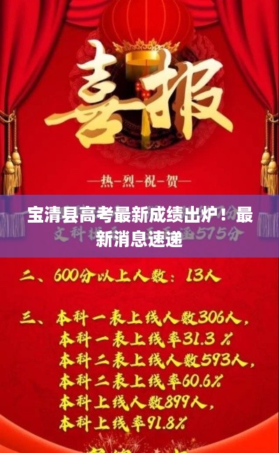 宝清县高考最新成绩出炉！最新消息速递