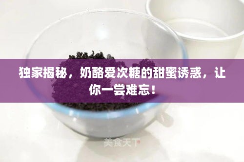 独家揭秘，奶酪爱次糖的甜蜜诱惑，让你一尝难忘！