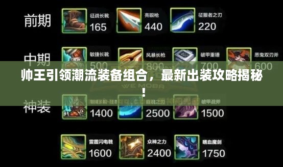 帅王引领潮流装备组合，最新出装攻略揭秘！